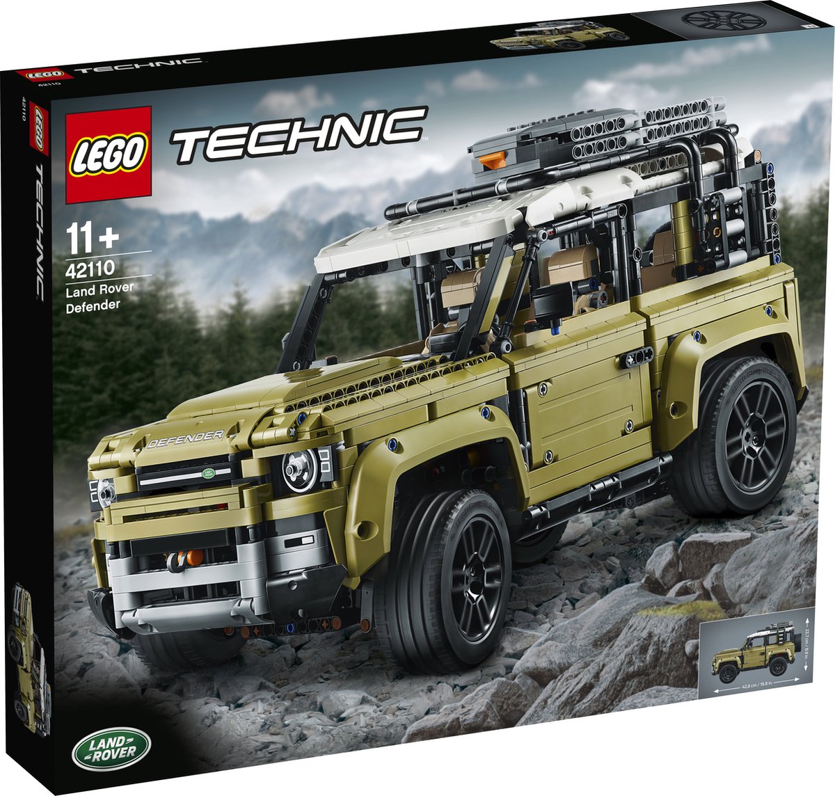 Wolf in schaapskleren Bejaarden Verdienen LEGO Technic Land Rover Defender - 42110 | bol.com