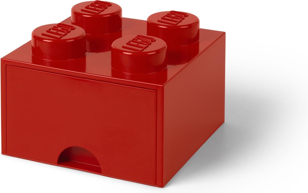 LEGO Opberglade - Brick 4 - Rood