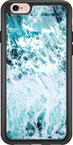iPhone 6/6s hoesje glass - Oceaan | Apple iPhone 6/6s case | Hardcase backcover zwart