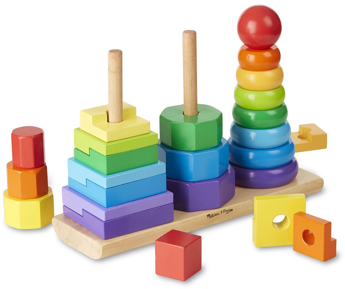 Melissa & Doug Houten Stapelaar - 3 delig