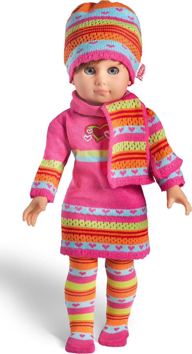 Heless Poppenjurk Met Hartjes Roze Voor Pop Van 35-45 Cm van Heless — afbeelding 3