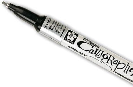 Sakura Touch Pen - Zilveren 1.8mm Kalligrafie Stift | bol.com