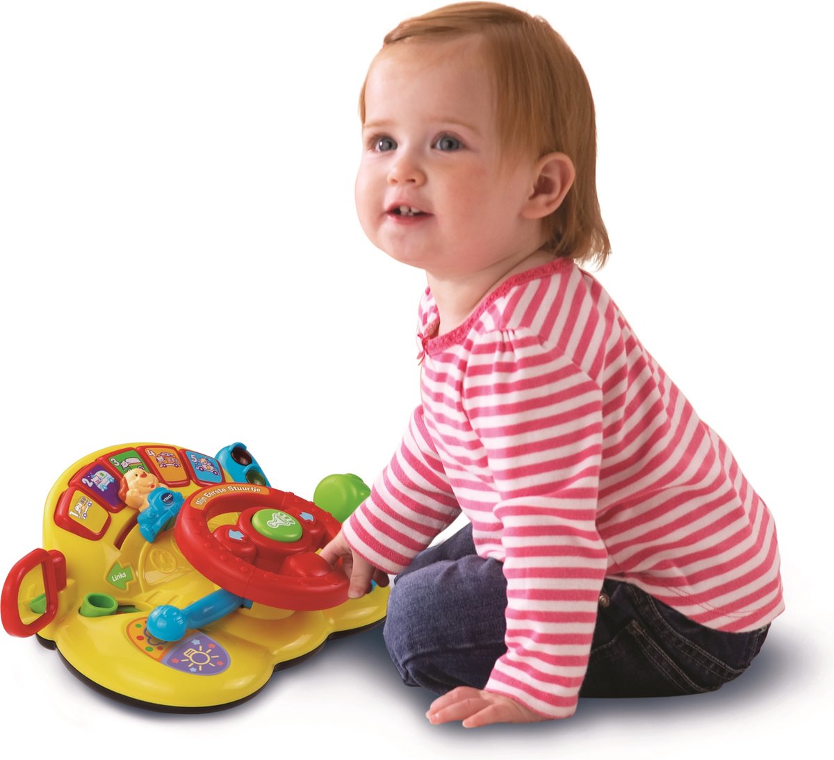 VTech Baby Mijn Eerste Stuurtje - Educatief Speelgoed - 3 Speelstanden - Geluiden, Liedjes & Melodietjes - Cadeau - 1 tot 3 Jaar — afbeelding 8