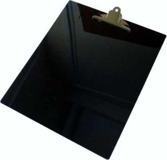 referentie uitzondering Monnik LPC Klembord clipboard kunststof - zwart -A3 staand | bol.com
