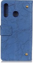 Huawei P30 Lite Hoesje - Mobigear - Ranch Serie - Kunstlederen Bookcase - Blauw - Hoesje Geschikt Voor Huawei P30 Lite