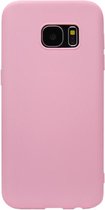 ADEL Siliconen Back Cover Softcase Hoesje Geschikt voor Samsung Galaxy S6 Edge - Roze