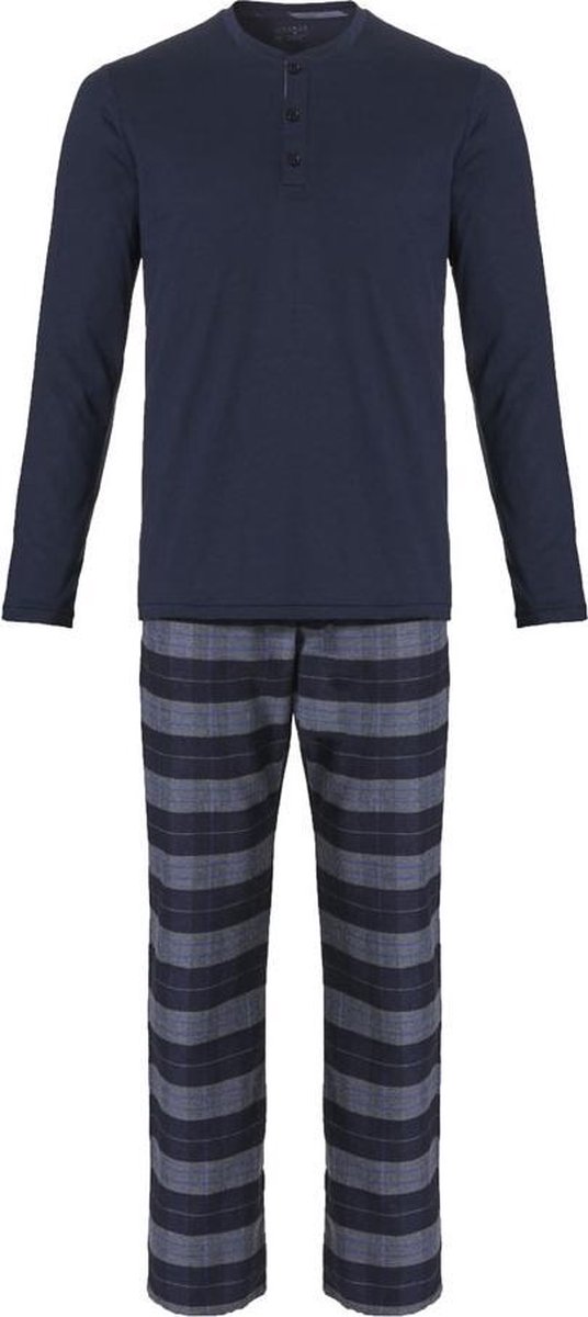 Ten Cate Heren Pyjama Blauw/GrijsXL