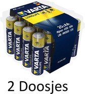 40 stuks (2 doosje a 20 st) Varta Longlife AA Alkeline Batterijen