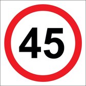 45 KM Stickers |2 exemplaren | Ø 10 cm