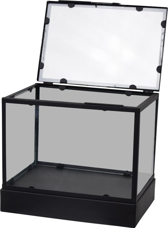 Fonkelnieuw bol.com | LOFT42 Showy Glazen Display Box Zwart – Metaal – (27x30x20) CF-92