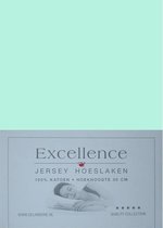 Excellence Jersey Hoeslaken - Tweepersoons - 160x200/210 cm - Mint Green