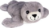 Warmteknuffel lavendel-tarwe Zeehond grijs