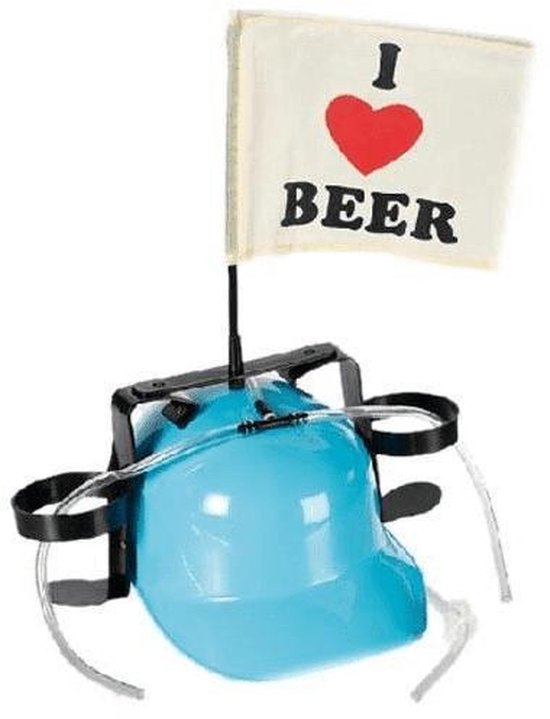 Bierhelm - Bier Drinkhelm - Carnaval Bier Helm Blauw
