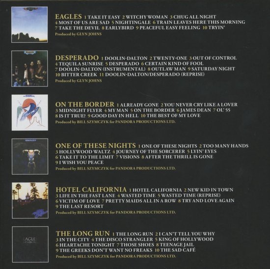 【CD】THE STUDIO ALBUMS 1972-1979(240130) Eagles – The Studio Albums 1972-1979 – Box Set (Compilation