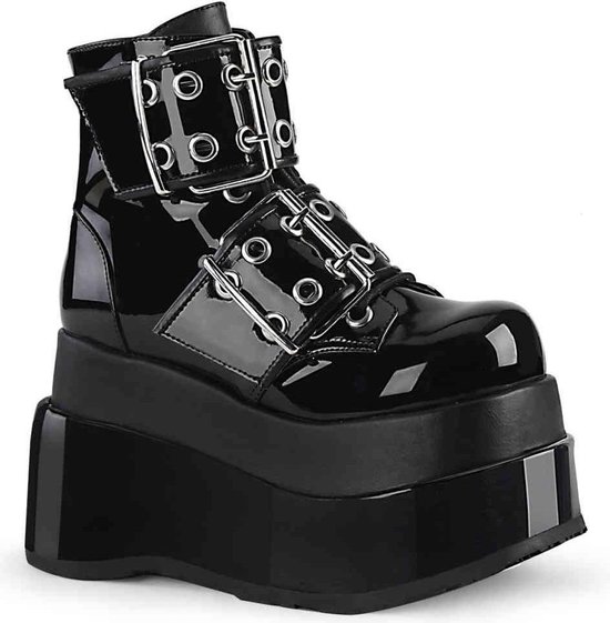 Demonia Enkellaars -37 Shoes- BEAR-104 Zwart