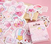 Hiden | Japanse Kawaii stickers - Dagboek - Stickers volwassenen - Stickers kinderen - Decoraties - Plakken - Hobby & Knutselen | Roze