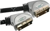 Q-link scart kabel premium quality | 21 pins | 1,5 meter zwart