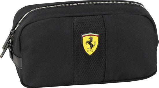 breng de actie Ligatie maniac Ferrari Toilettas Scuderia - 25 x 13 x 10 cm - Zwart | bol.com