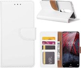 Xssive Hoesje voor Nokia 6.1 Plus - Book Case - Wit