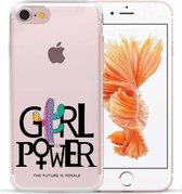 Apple Iphone 7 / 8 / SE2020 / SE2022 transparant siliconen hoesje - Girl Power