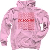 OK Boomer | Hoodie | Generation Z | Light Pink | XL