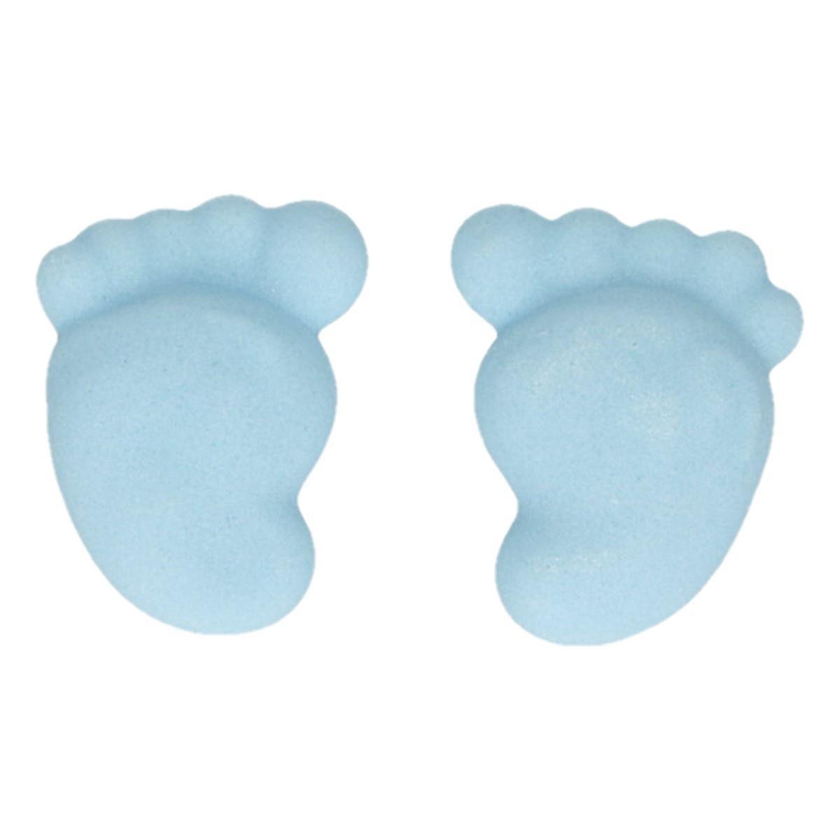 FunCakes Suikerdecoratie Baby Voetjes Blauw Set/16