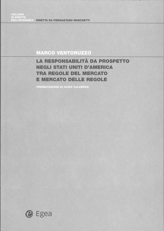 Responsabilità da prospetto negli Stati Uniti d'America tra ... - cover