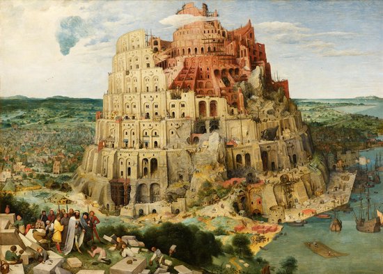 Affiche La Tour de Babel - Pieter Bruegel - 50x70 cm - Dutch Masters - Christianisme