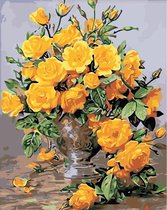 Diamond Painting 40x50 cm - Geel Boeket Bloemen