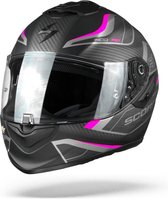Scorpion EXO-1400 Air Attune Mat Zwart Roze Integraalhelm - Motorhelm - Maat M