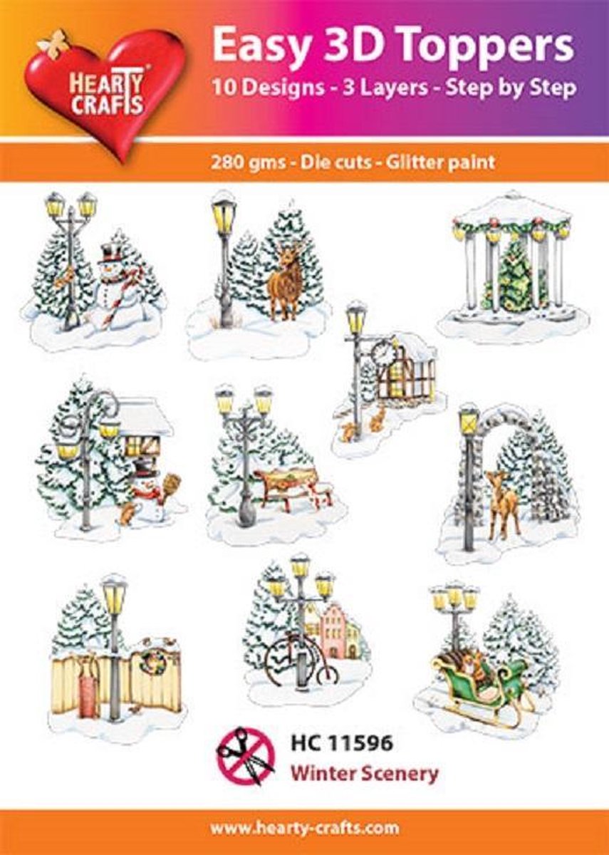 Easy 3D Topper Winter Landschap - HC 11596