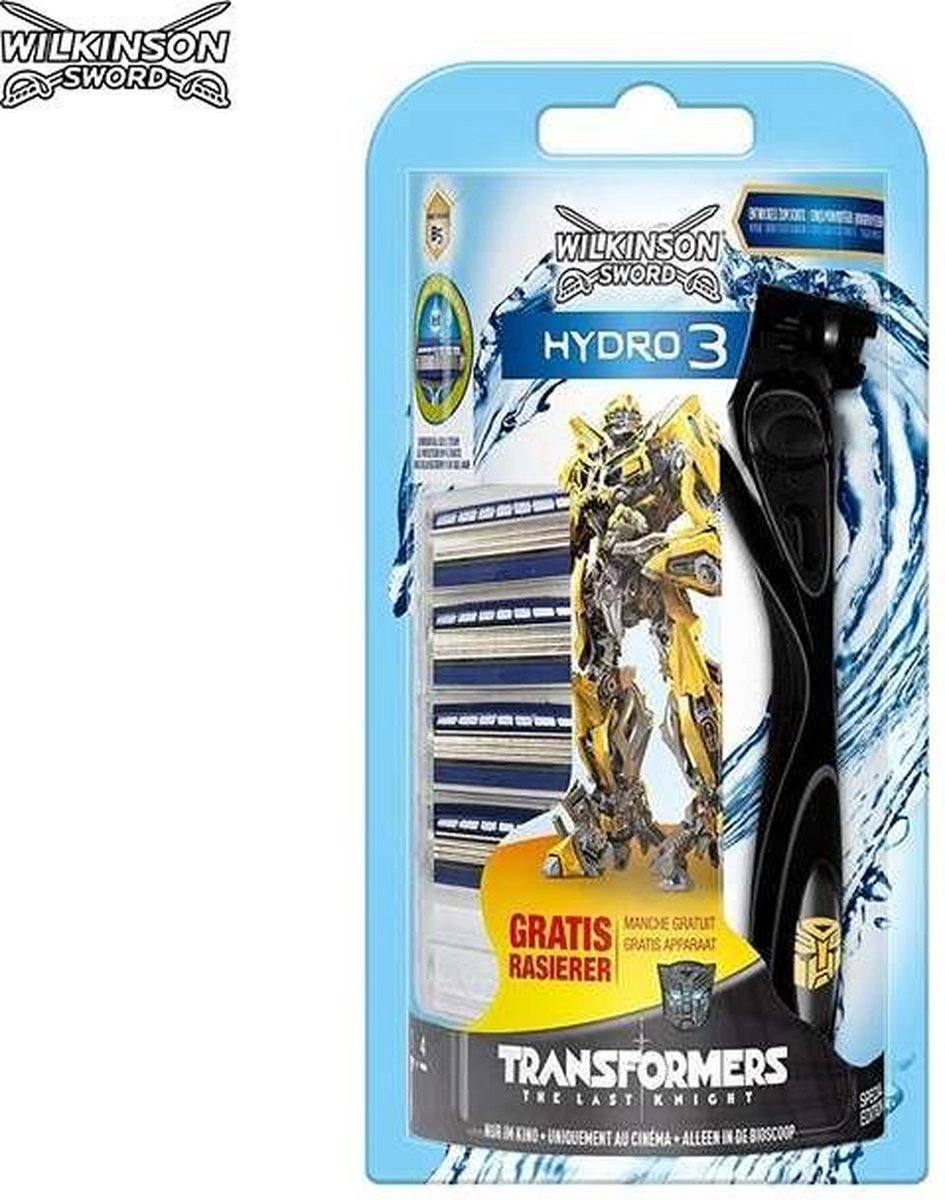 Wilkinson HYDRO 3 scheerapparaat + 5 scheermesjes Geschenkset "Transformers"