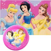 Disney prinsessen tafelkleed en 8 Disney prinsessen borden