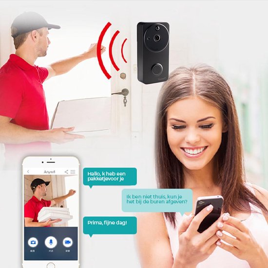 Foresta ring deurbel met Camera Black edition Wifi Chime Bestel nu!
