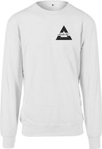 Heren Crewneck Sweater Triangle wit