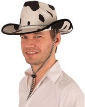 Cowboyhoed met koe print