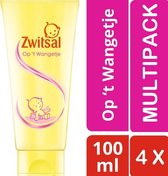 Zwitsal Gezichtscrème Op 't Wangetje - Baby - 4 x 100 ml Voordeelverpakking