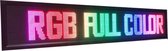 Professionele LED lichtkrant 205*24cm - Outdoor - RGB / Full colour LED reclamebord