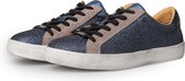KUNOKA Alex glitter dark blue - Sneakers Dames - maat 37 - Blauw