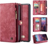 CaseMe Vintage portemonnee hoesje Huawei P20 Lite Rood