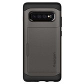 Spigen Slim Armor CS Backcover Samsung Galaxy S10 Plus hoesje - Grijs