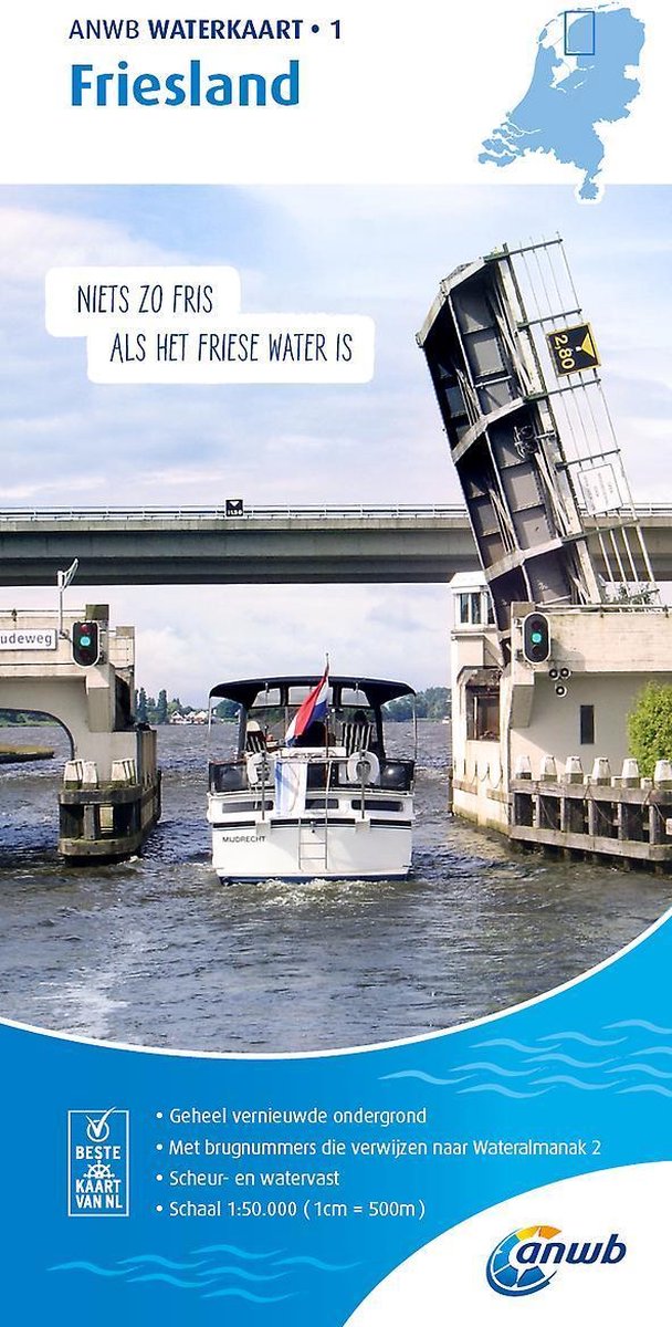 ANWB waterkaart 1 - Friesland