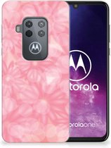 Protection Téléphone pour Motorola One Zoom Coque Fleurs De Printemps
