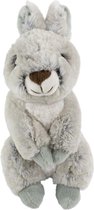 mars&more knuffel konijn - grijs zittend konijn - 21 cm hoog
