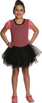 Rubie's Verkleedjurk Disco Meisjes Roze/zwart Maat 128