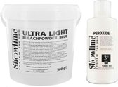 [Combo] Showtime Ultralight Blondeerpoeder (500gram) + Showtime Oxidant Creme Peroxide 3% - (1000ml)