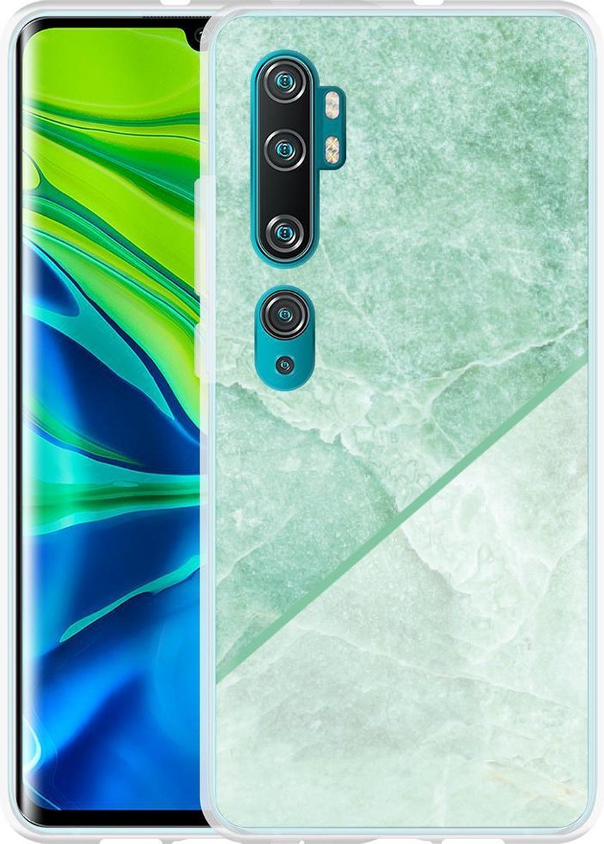 Xiaomi Mi Note 10 / Note 10 Pro Hoesje Green Marble