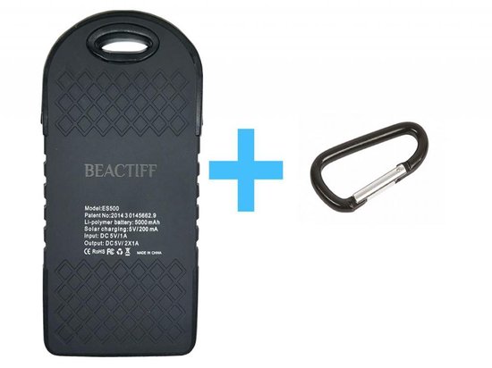 Shaersu Solar Charger - 120W External Battery - 50000mAh Survival Gear