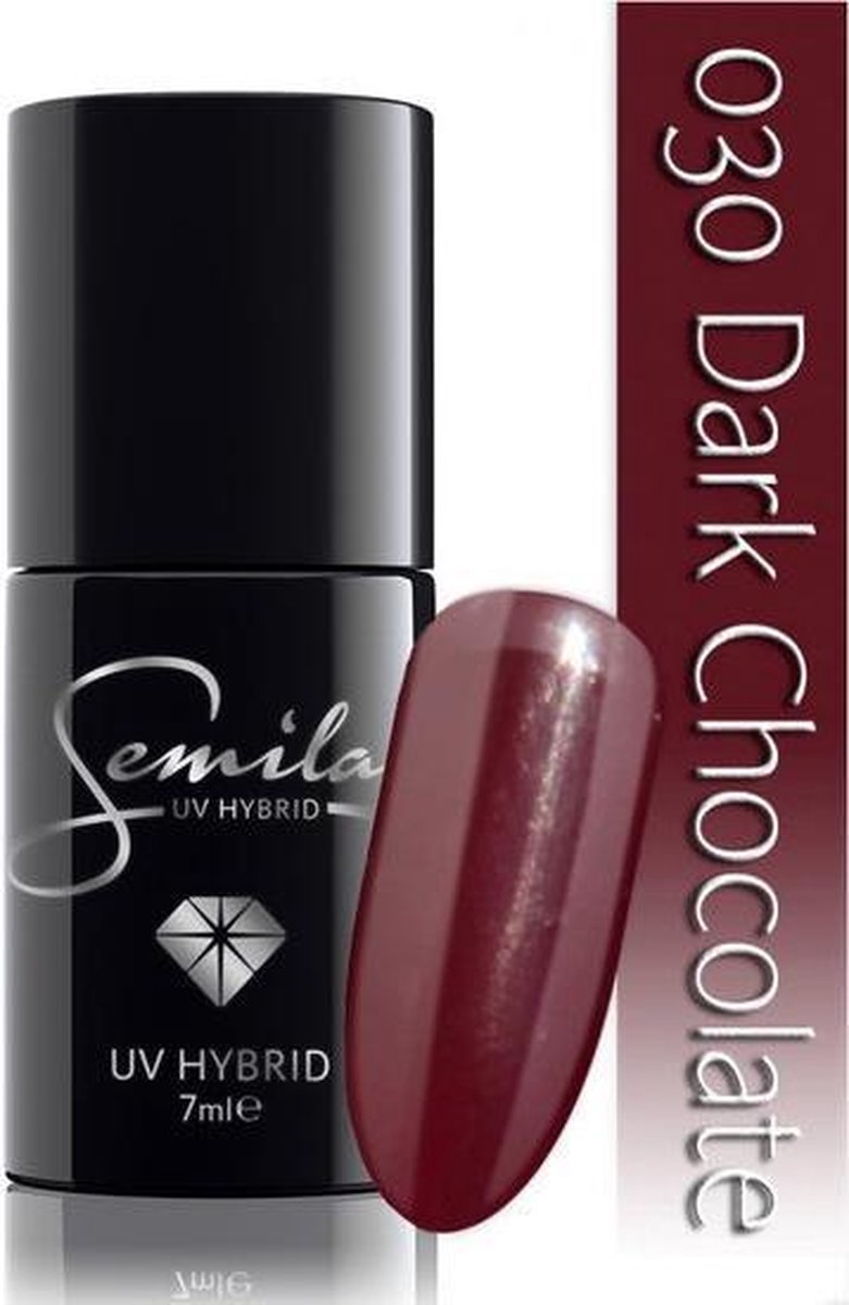 030 UV Hybrid Semilac Dark Chocolate 7 ml.