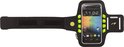Avento Sportarmband Smartphone LED - Ada - Zwart/Zilver/Fluorgeel